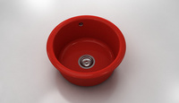 Червена мивка за кухня Classic 206