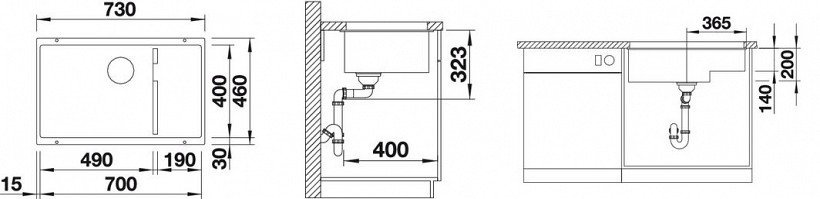 Кухненска мивка Blanco Subline 700 U (1)