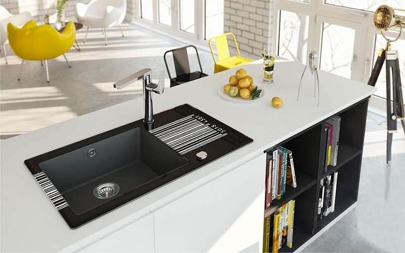 Кухненска мивка Deante Capella Graphics 3 Metallic Graphite (2)