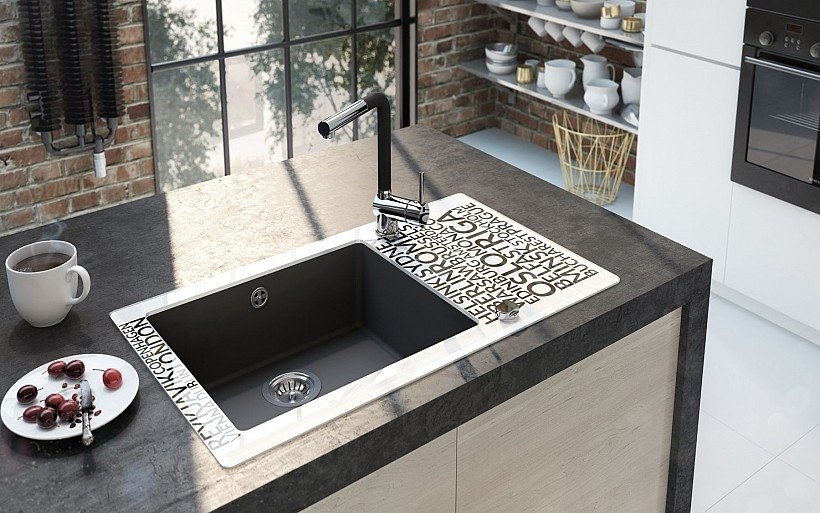 Умивалник за кухня Deante Capella Graphics 4 Metallic Graphite (2)