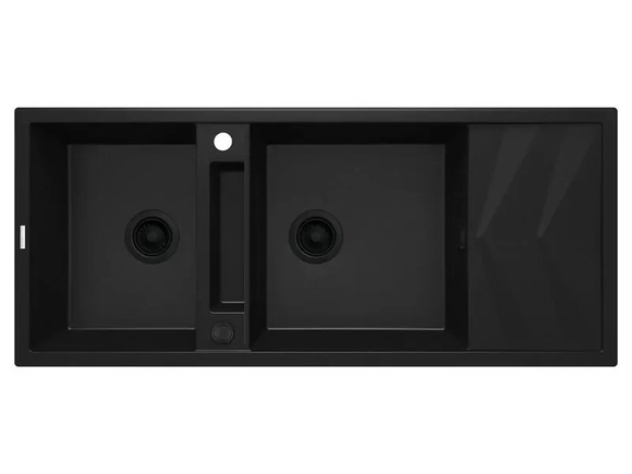 Черна кухненска мивка  Magnetic 116см