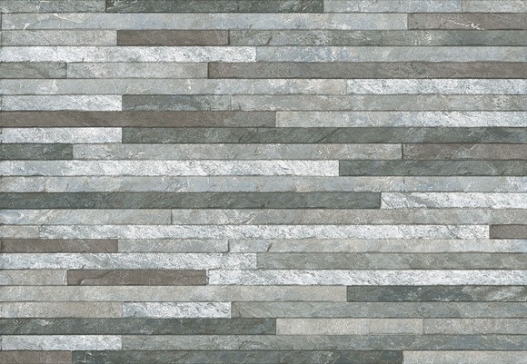 Gris Linear Mosaic Effect Tiles