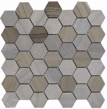 Плочки Cedar Marble Hexagon Mosaic