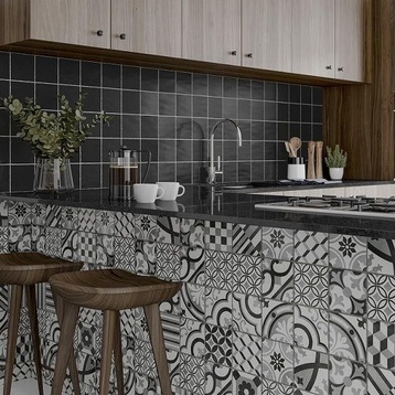 Плочки за кухня Cementum Black