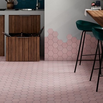 Плочки за кухня Kromatika Hexagon Rosa Pink