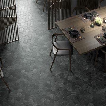 Кухненски плочки Lithos Dark Grey Hexagon